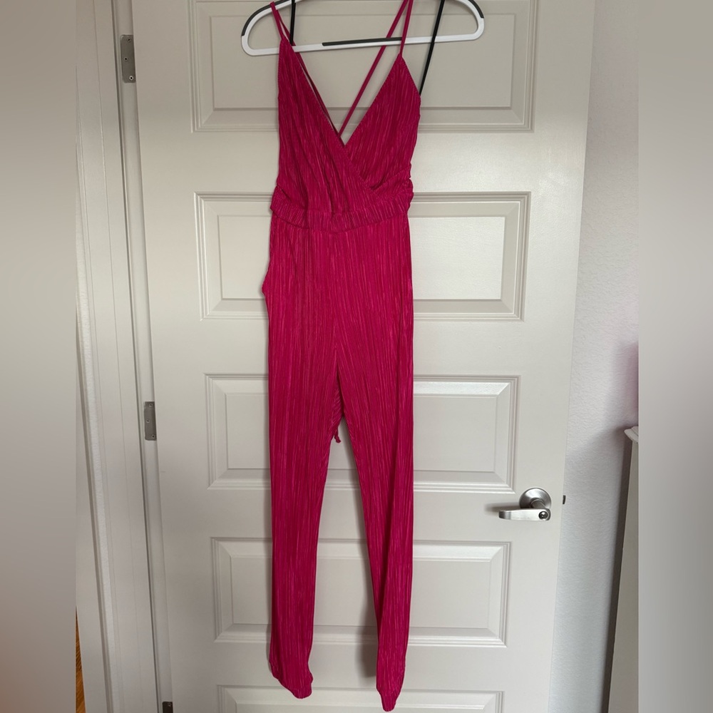 Jazzy Pink Jumpsuit/ Romper